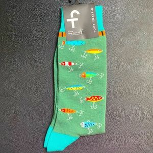 Fishing Lure NWT Men’s Sock